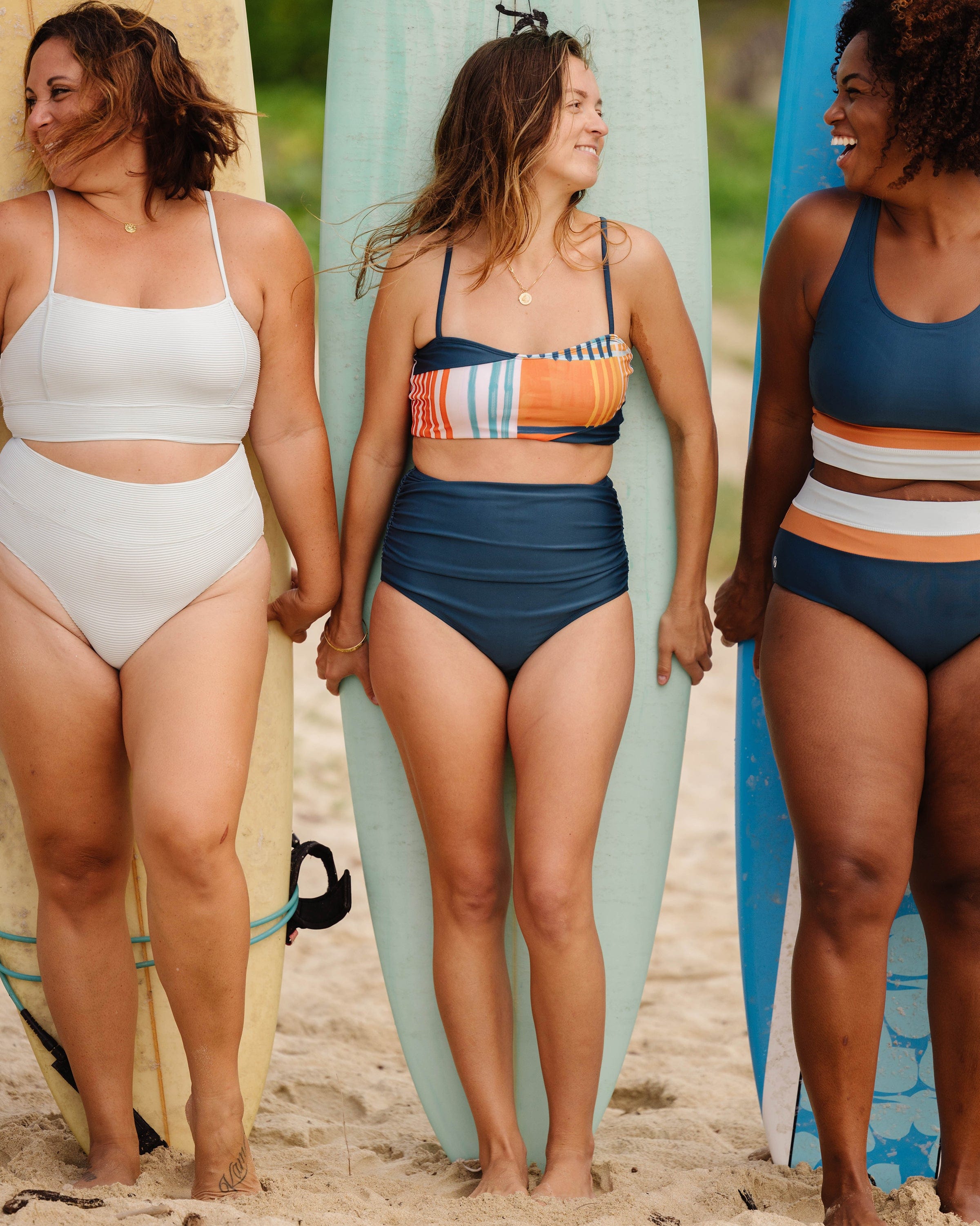 Coastal Ruched High Rise Bottom – Nani Swimwear