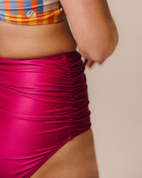 Berry Ruched High Rise Bottom