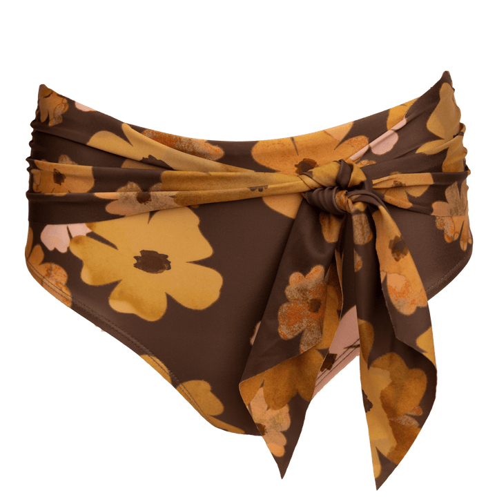 Mocha Floral Tied Up Bottom