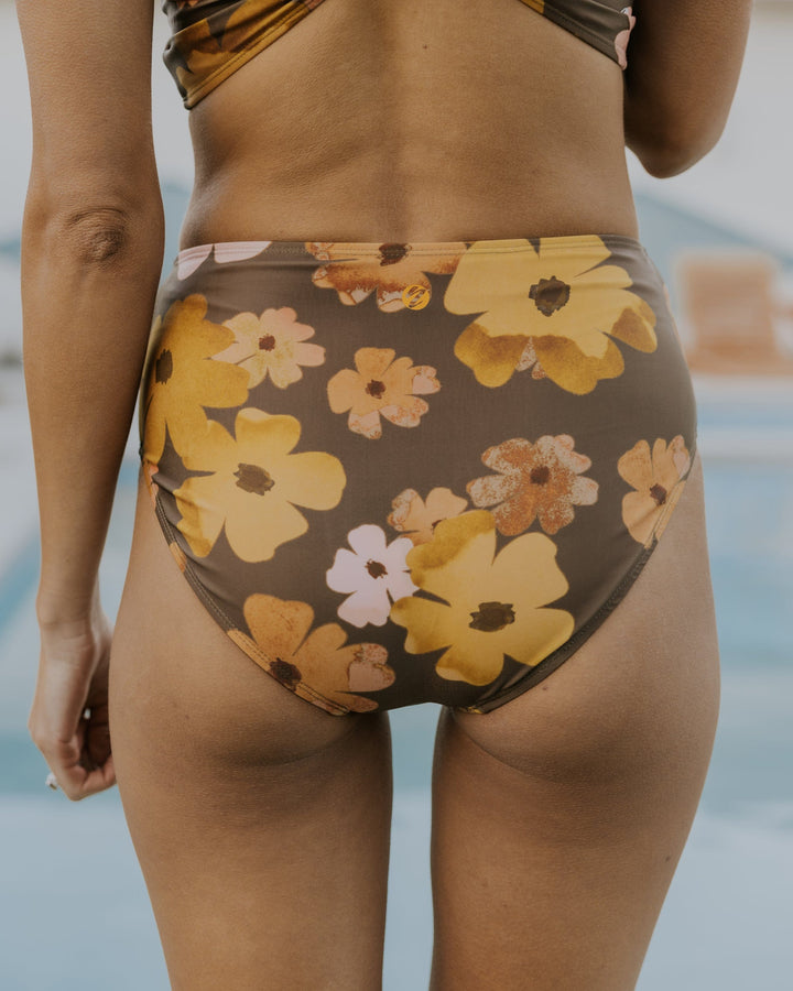 Mocha Floral Tied Up Bottom