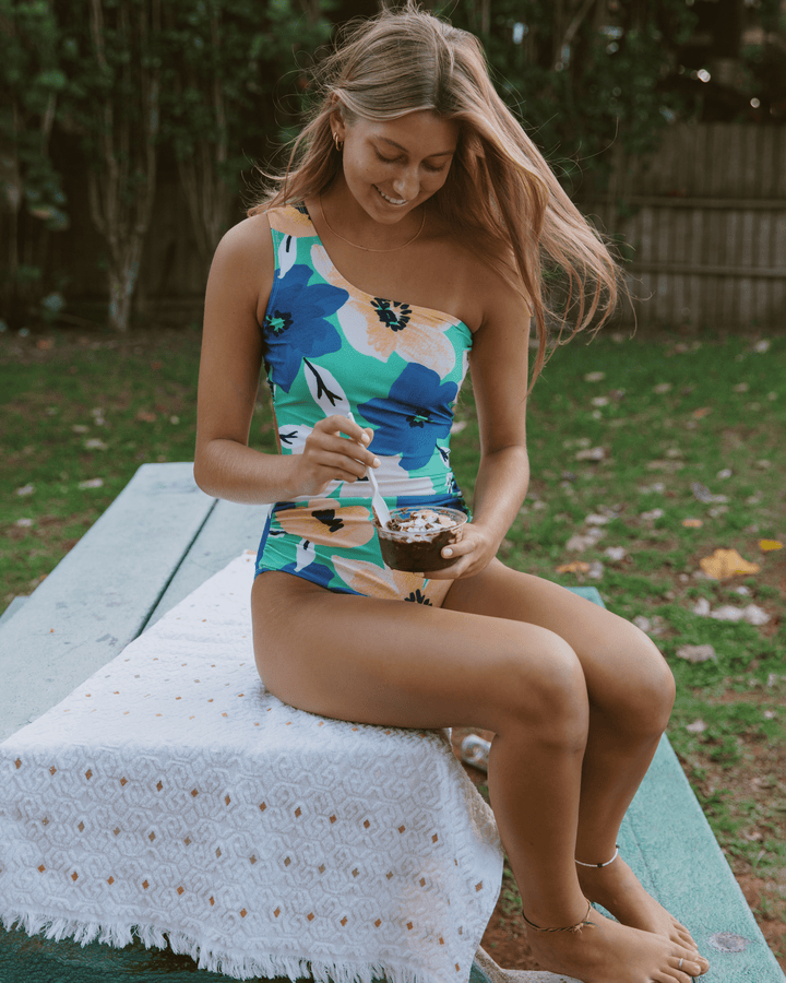 Sea Floral Cascade One Piece