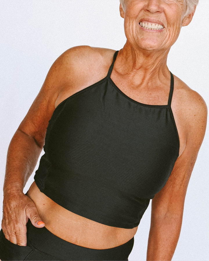 Pre-Order Textured Black Midkini
