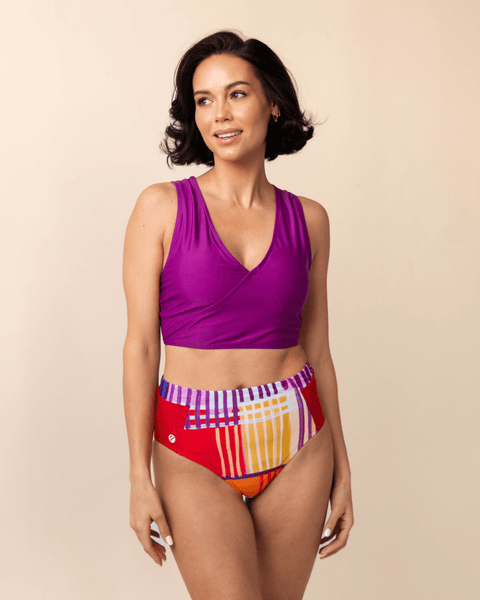 Plum Switch V Crop – Nani Swimwear Plum Switch V Crop – Nani Swimwear