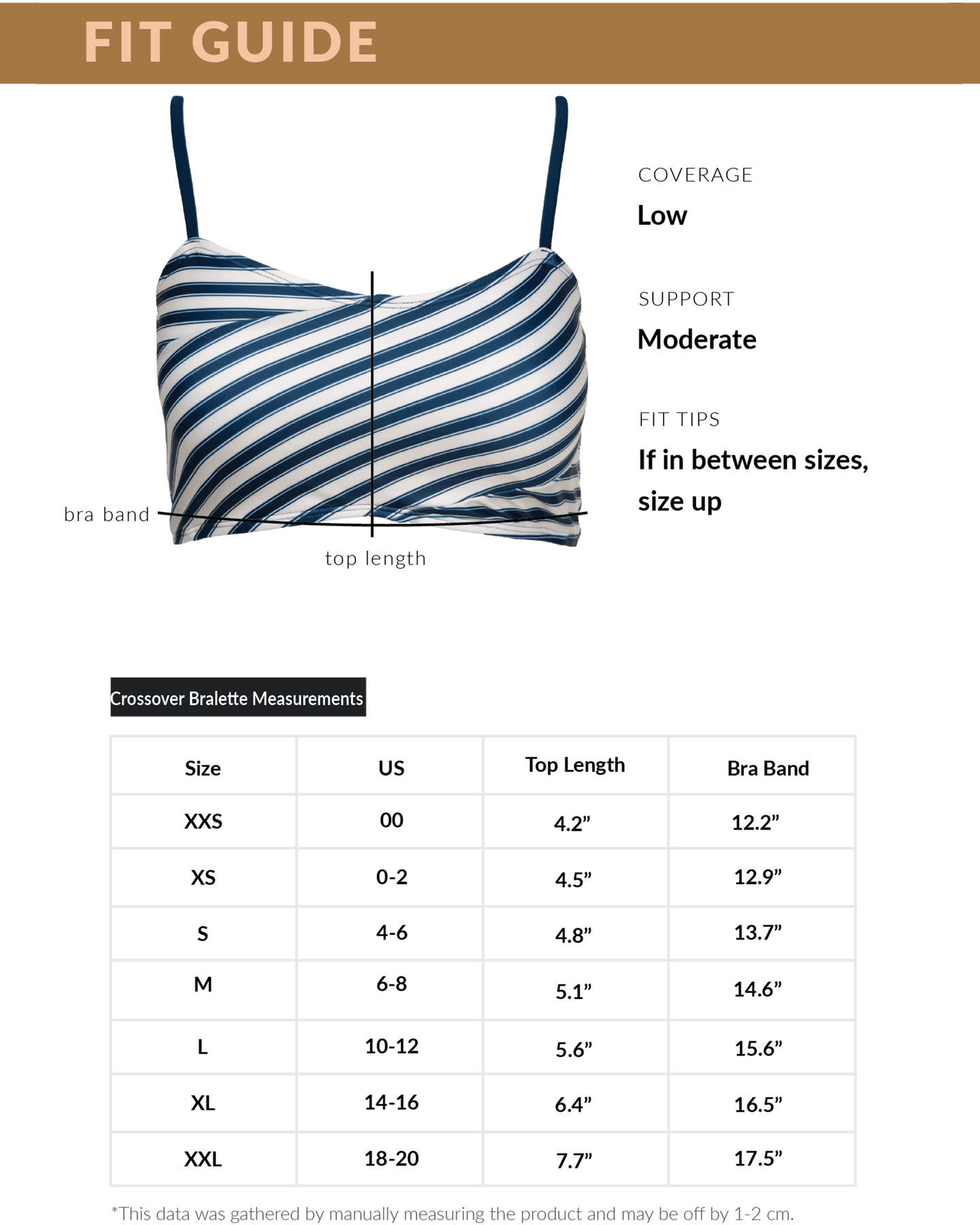 Coastal Stripe Crossover Bralette – Nani Swimwear