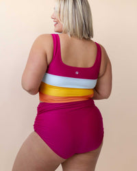 Berry Ruched High Rise Bottom
