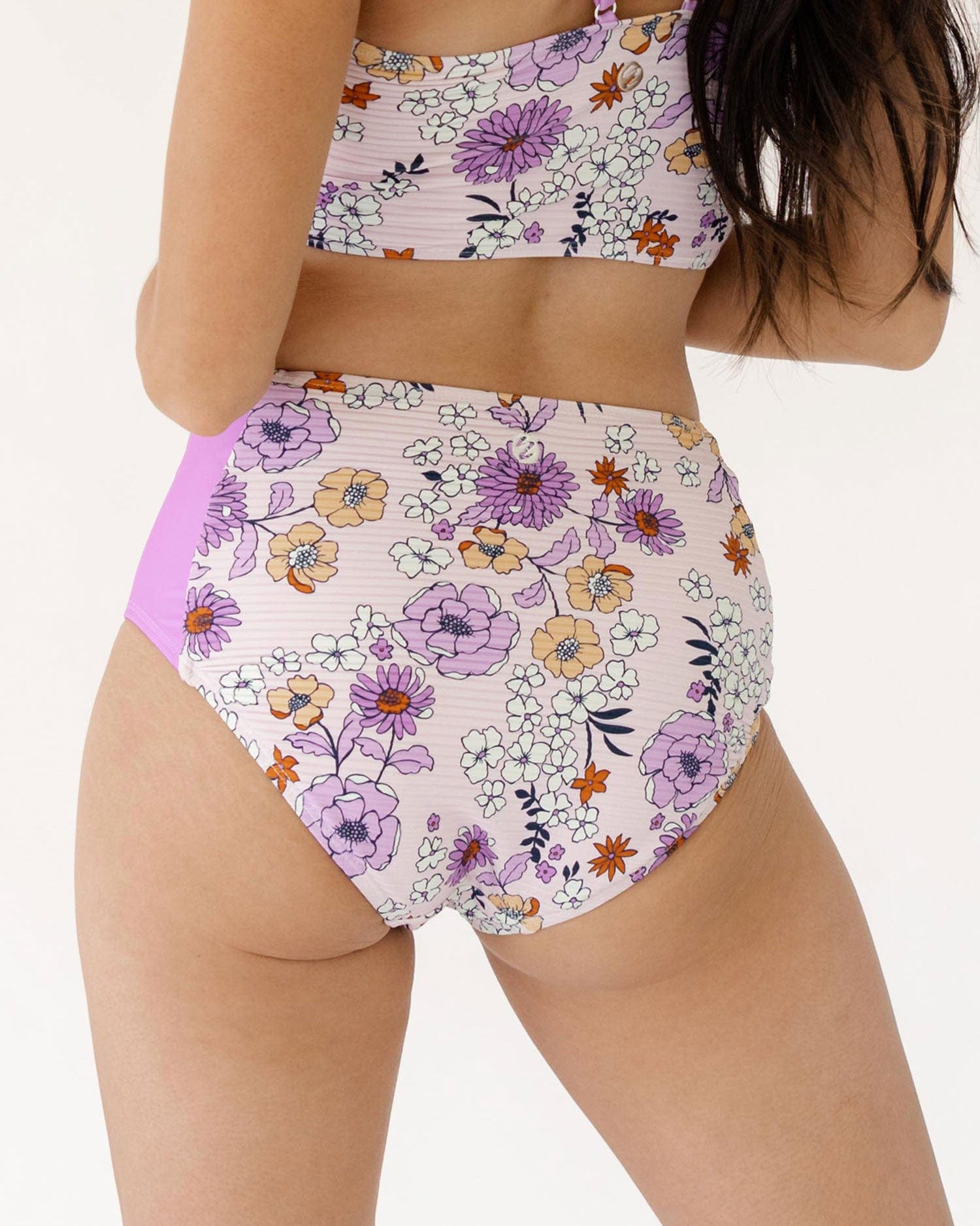 Lilac Beach Zip Pocket Bottom – Nani Swimwear